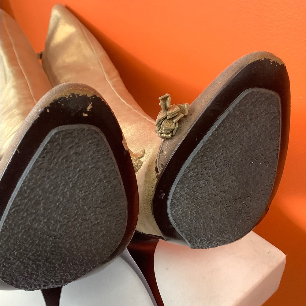 Giuseppe Zanotti Gold Leather Boots - Picture 11 of 14